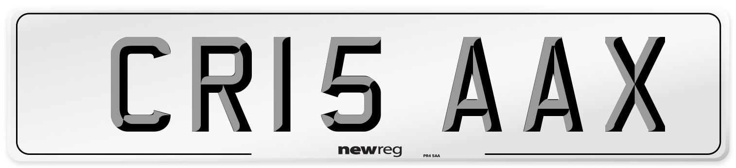 CR15 AAX Number Plate from New Reg